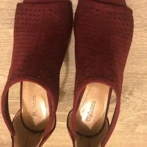 Half Inch Heels Style & Co. | Shoes | Burgundy Stilettos In 2 And Half Inch Heels ...